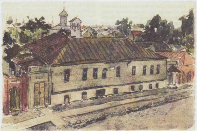дом пушкина в пскове.1921